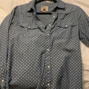 Joe denim snap front shirt